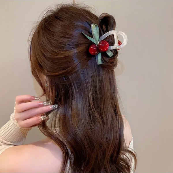 Cherry Hair Claw | Resin