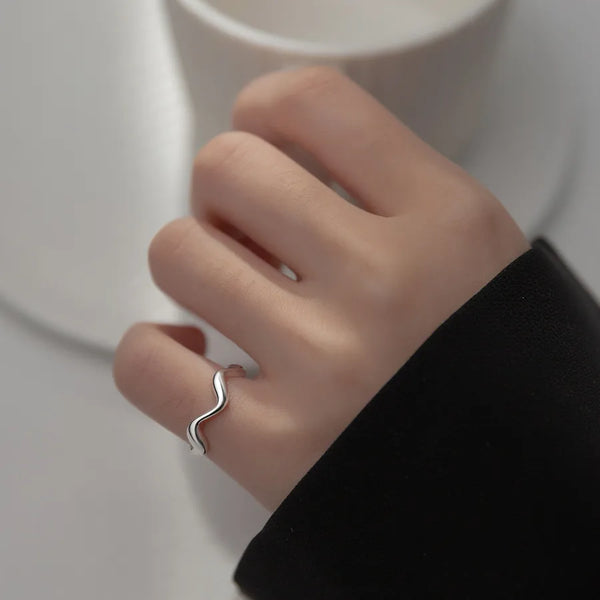 Minimalist Open Band Ring | 925 Sterling Silver