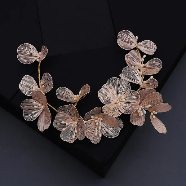 Vintage Floral Headband | Copper