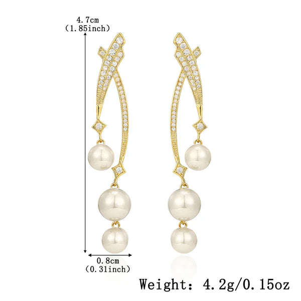 Vintage Stud Earrings | Freshwater Pearl
