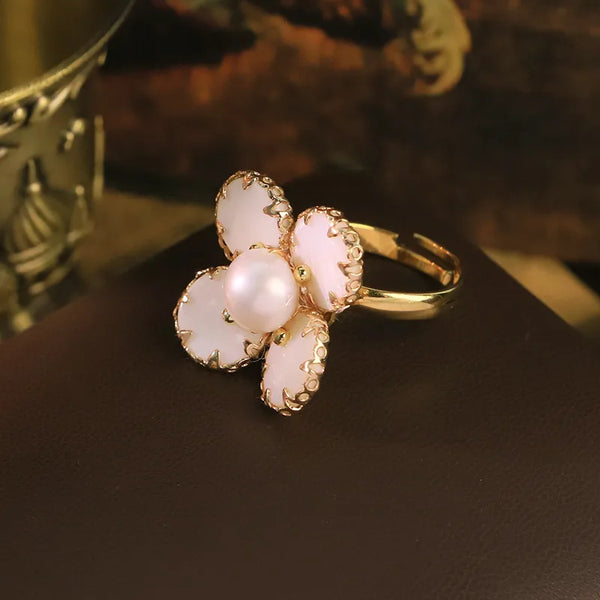 Floral Freshwater Pearl Ring | Freshwater Pearl