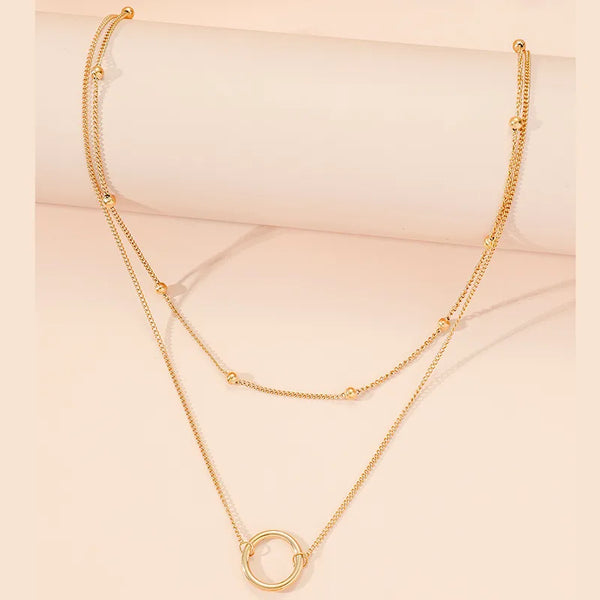 Layered Necklace | Stainless Steel