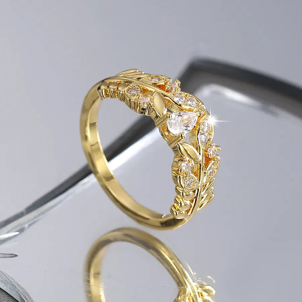 Rhinestone Ring | Copper