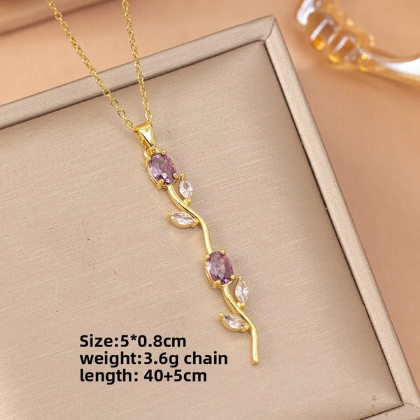 Floral Necklace | Copper