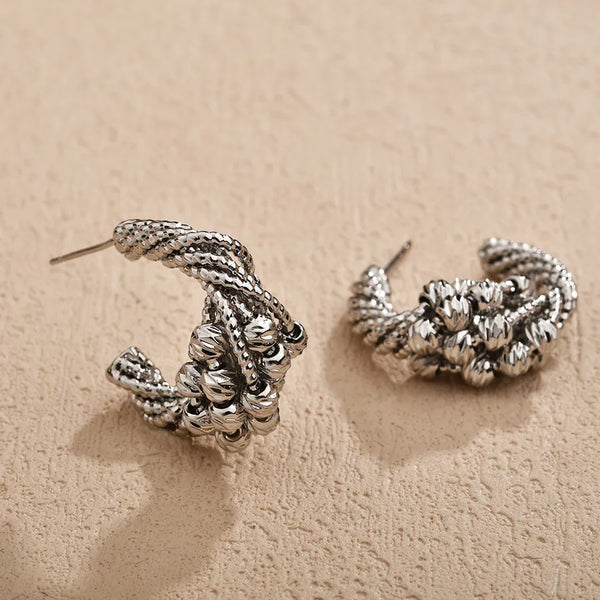 Geometric Stud Earrings | 925 Sterling Silver