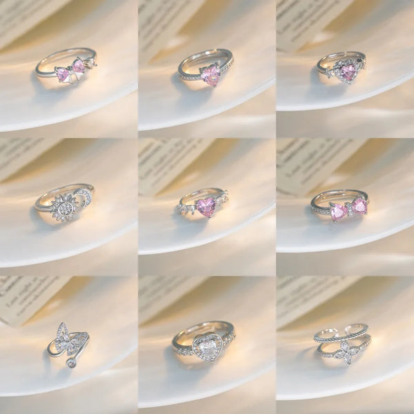 Zircon Heart Ring | Copper