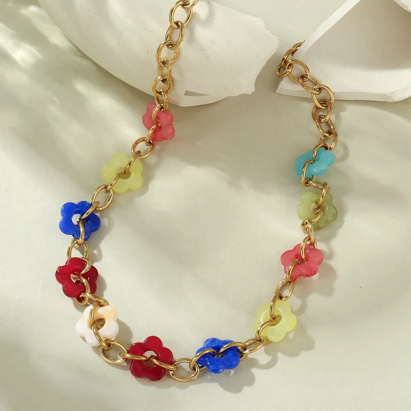 Floral Necklace | Acrylic