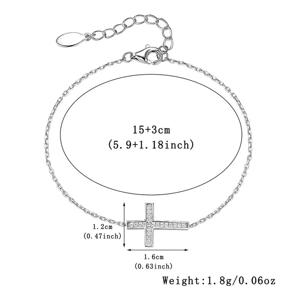 Pendant Zircon Bracelet | 925 Sterling Silver