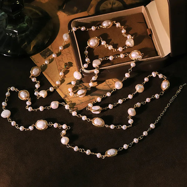 Gold-Plated Freshwater Pearl Necklace | Freshwater Pearl