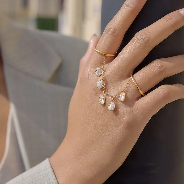 Zircon Ring | Stainless Steel