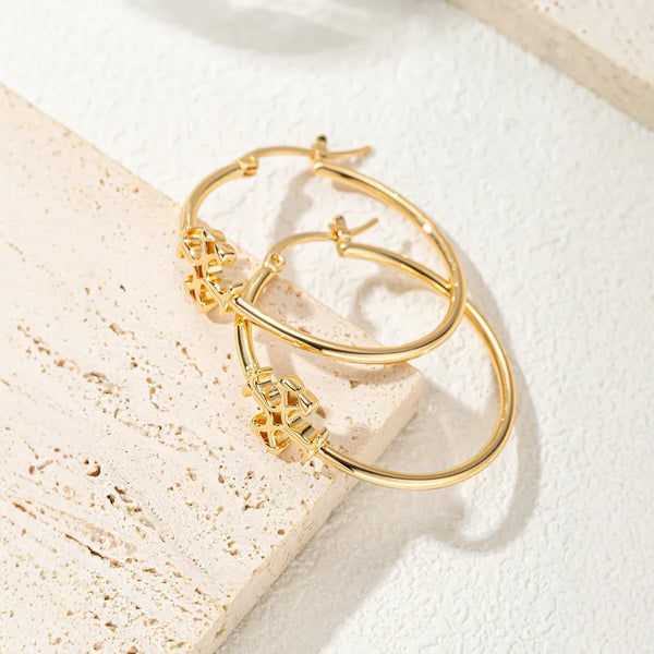 Freshwater Pearl Hoop Earrings | Stainless Steel
