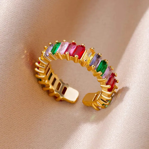 Three Zircon Ring | Copper