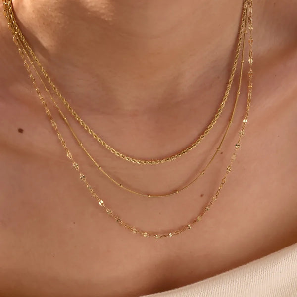Gold-Plated Snake Necklace | Stainless Steel