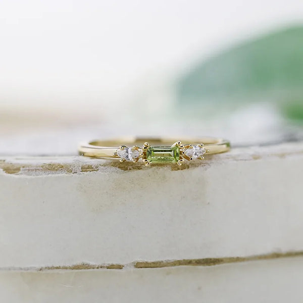 Spring Zircon Ring | 925 Sterling Silver