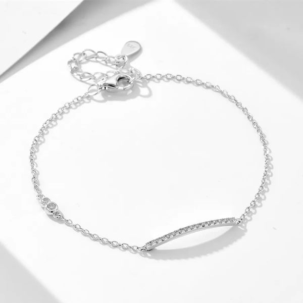 Thickness Zircon Bracelet | 925 Sterling Silver
