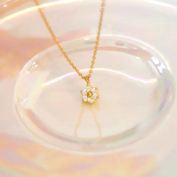 Floral Pendant Necklace | 925 Sterling Silver