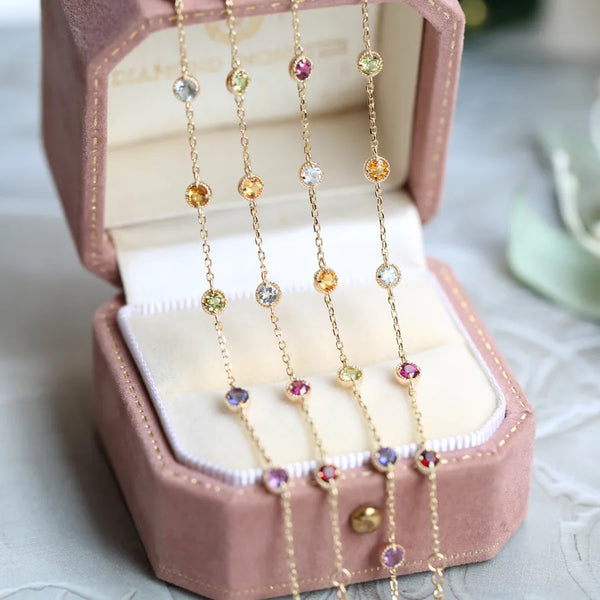 Minimalist Crystal Bracelet | 925 Sterling Silver