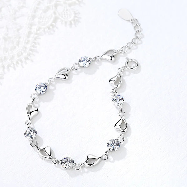 Heart Bracelet | 925 Sterling Silver