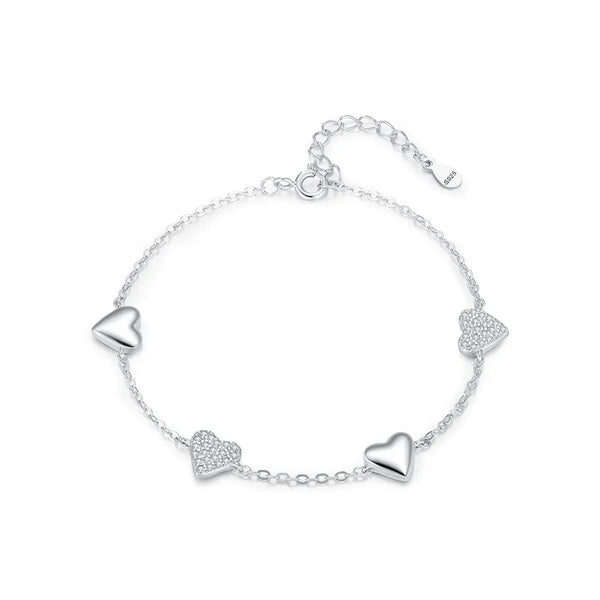 Heart Bracelet | 925 Sterling Silver