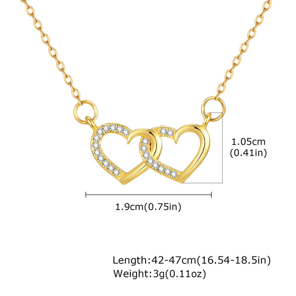 Double Pendant Necklace | Stainless Steel