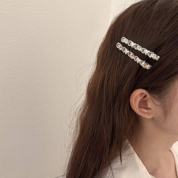 Heart Hair Clip | Rhinestone