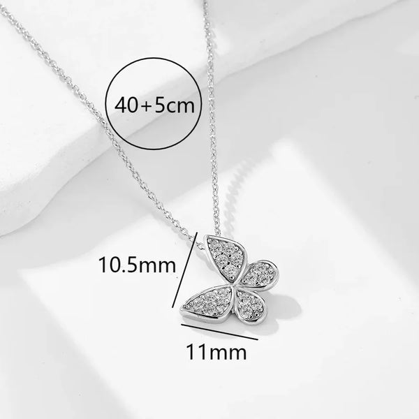 Gold-Plated Butterfly Necklace | 925 Sterling Silver