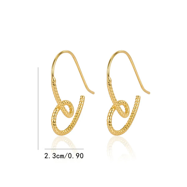 Gold-Plated Heart Stud Earrings | 925 Sterling Silver