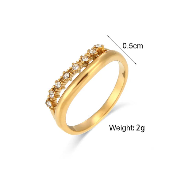 Lady Zircon Ring | Stainless Steel