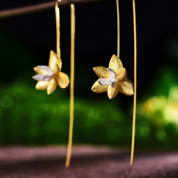 Handmade Floral Stud Earrings | 925 Sterling Silver