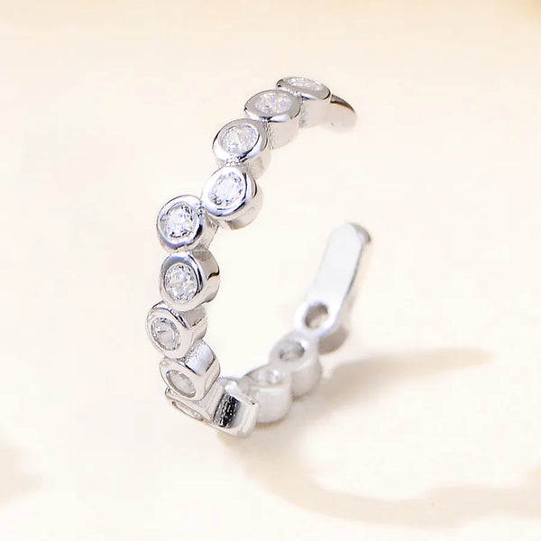 Gold-Plated Zircon Ear Cuff Earring | 925 Sterling Silver