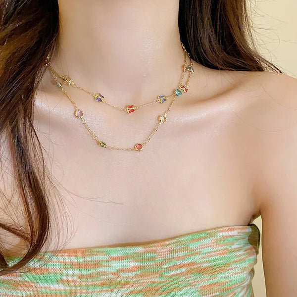 Heart Butterfly Necklace | Copper