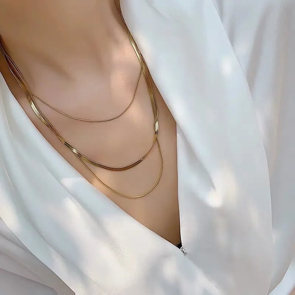 Snake Pendant Necklace | Stainless Steel