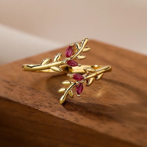 Block Zircon Ring | Copper
