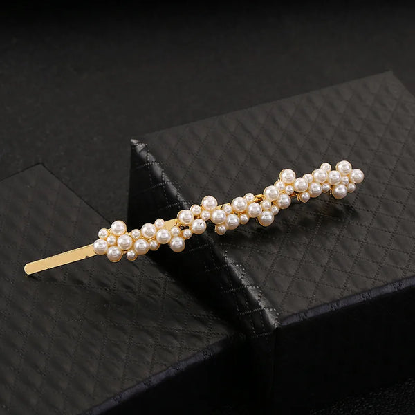Geometric Rhinestone Hair Clip | Alloy