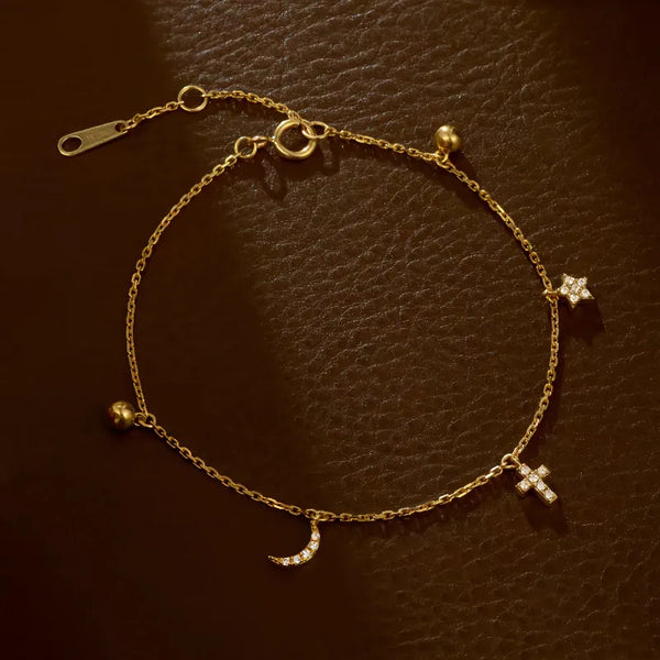 Cross Celestial Bracelet | 925 Sterling Silver
