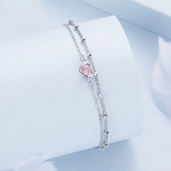 Heart Bracelet | 925 Sterling Silver