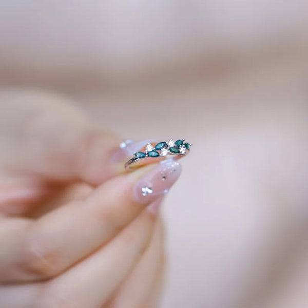 Vintage Leaf Ring | 925 Sterling Silver