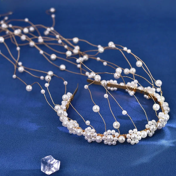 Heart Artificial Pearl Headband | Pearl