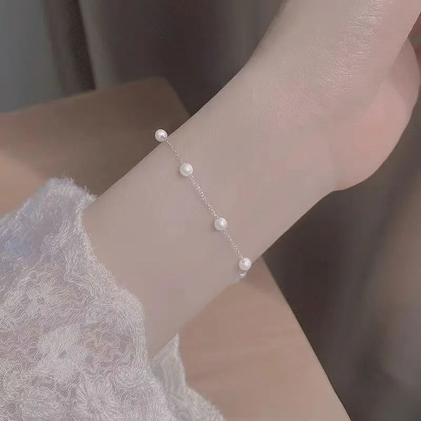 Sterling Pearl Bracelet | 925 Sterling Silver