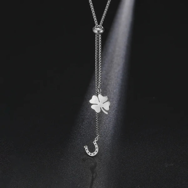 Leaf Pendant Necklace | Stainless Steel
