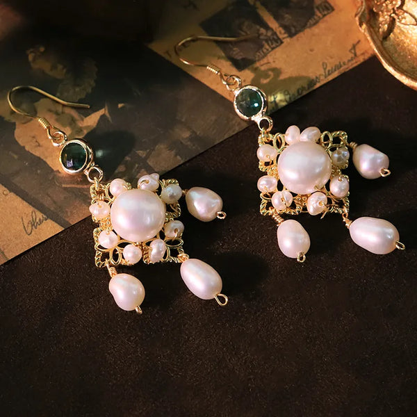 Tassel Pearl Earrings | Freshwater Pearl