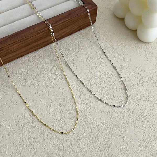 Gold-Plated Chain Choker Necklace | 925 Sterling Silver
