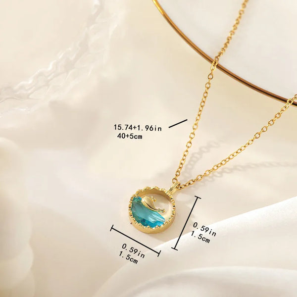 Gold-Plated Pendant Necklace | Stainless Steel