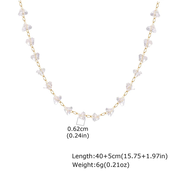 Asymmetric Geometric Necklace | Stainless Steel
