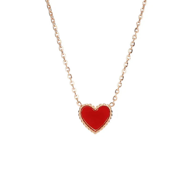 Layered Heart Necklace | Stainless Steel