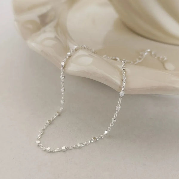 Box Chain Geometric Bracelet | Silver