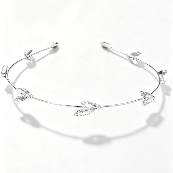 Rhinestone Leaf Headband | Rhinestone