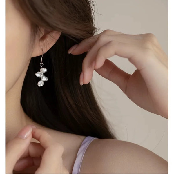 Natural Freshwater Pearl Drop Earrings | Freshwater Pearl