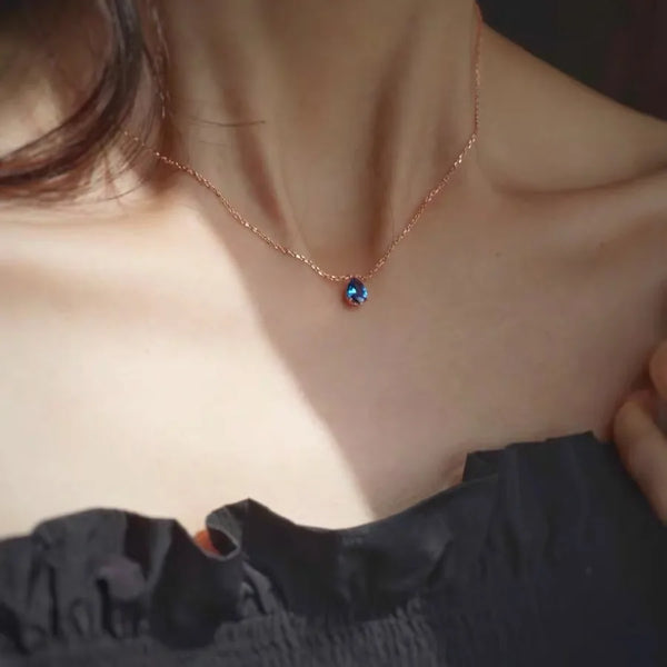 Inlay Floral Necklace | 925 Sterling Silver