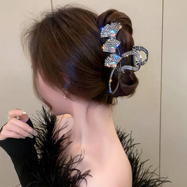Original Floral Hair Claw | Rhinestone
